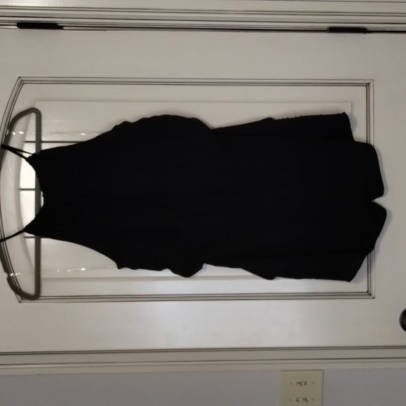 Bcx Black Halter Romper Embroidered Front & Pockets Size Large - Picture 5 of 9